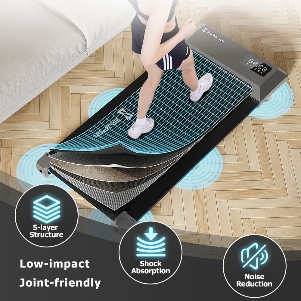 SupeRun® BA04 Mini Walking Pad Under Desk Treadmill with Remote Control