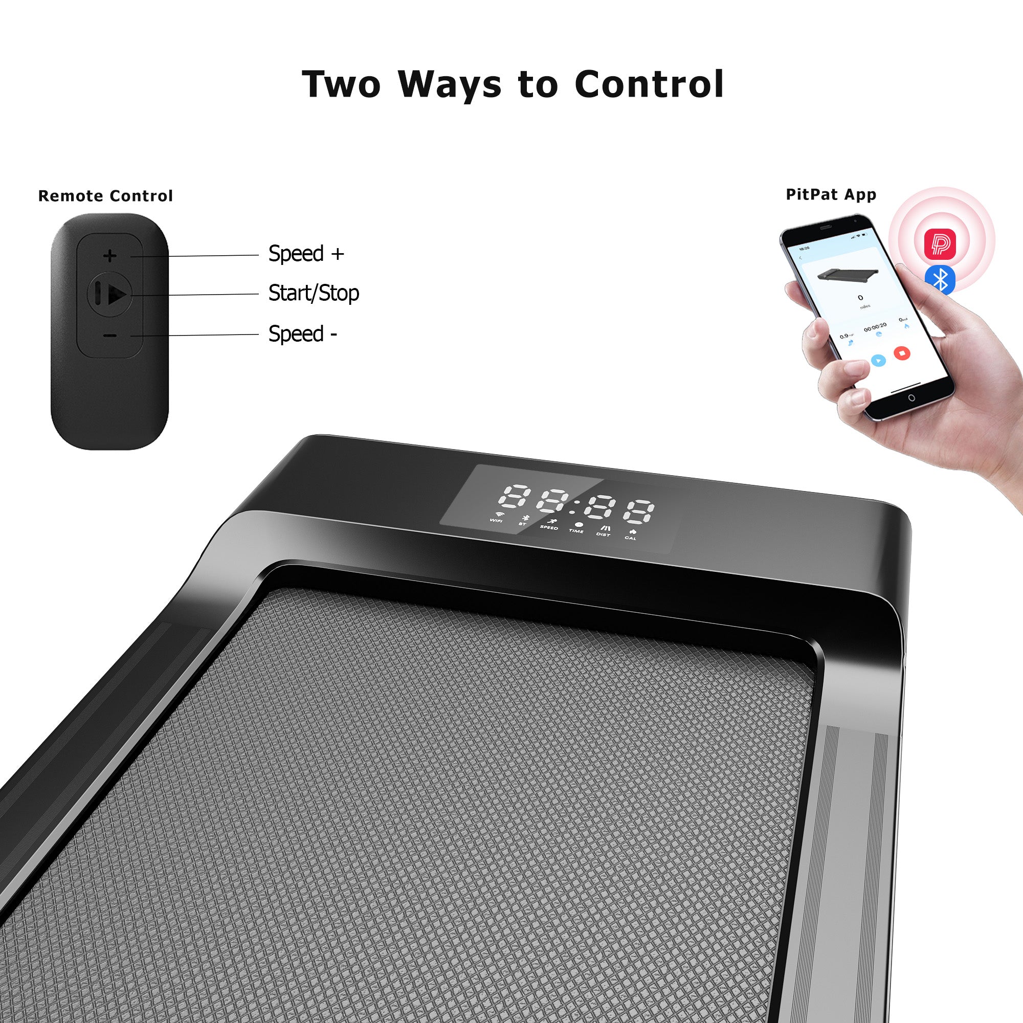 SupeRun® BA03 Smart Walking Pad Under Desk Treadmill with remote control