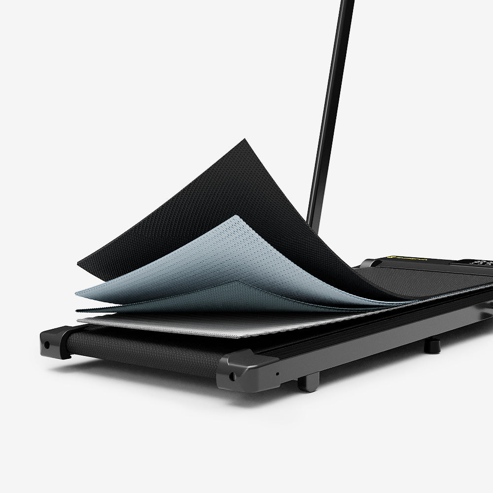 SupeRun® CT04 Foldable 2 in 1 Smart Walking Pad Treadmill with Handrail - Black