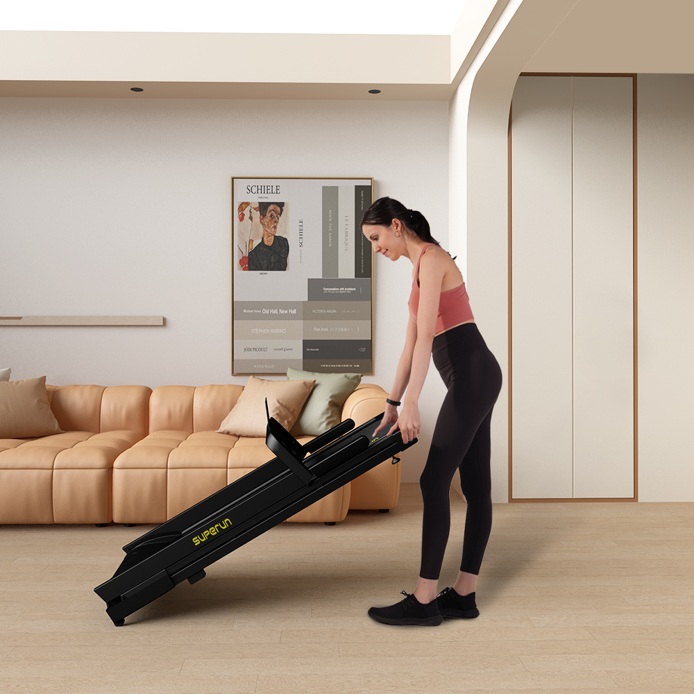 AS01 Foldable Treadmill-Black - SupeRun