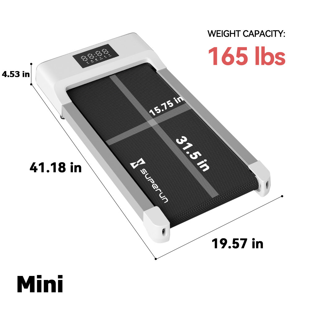 SupeRun® BA03 Smart Walking Pad Under Desk Treadmill with remote control