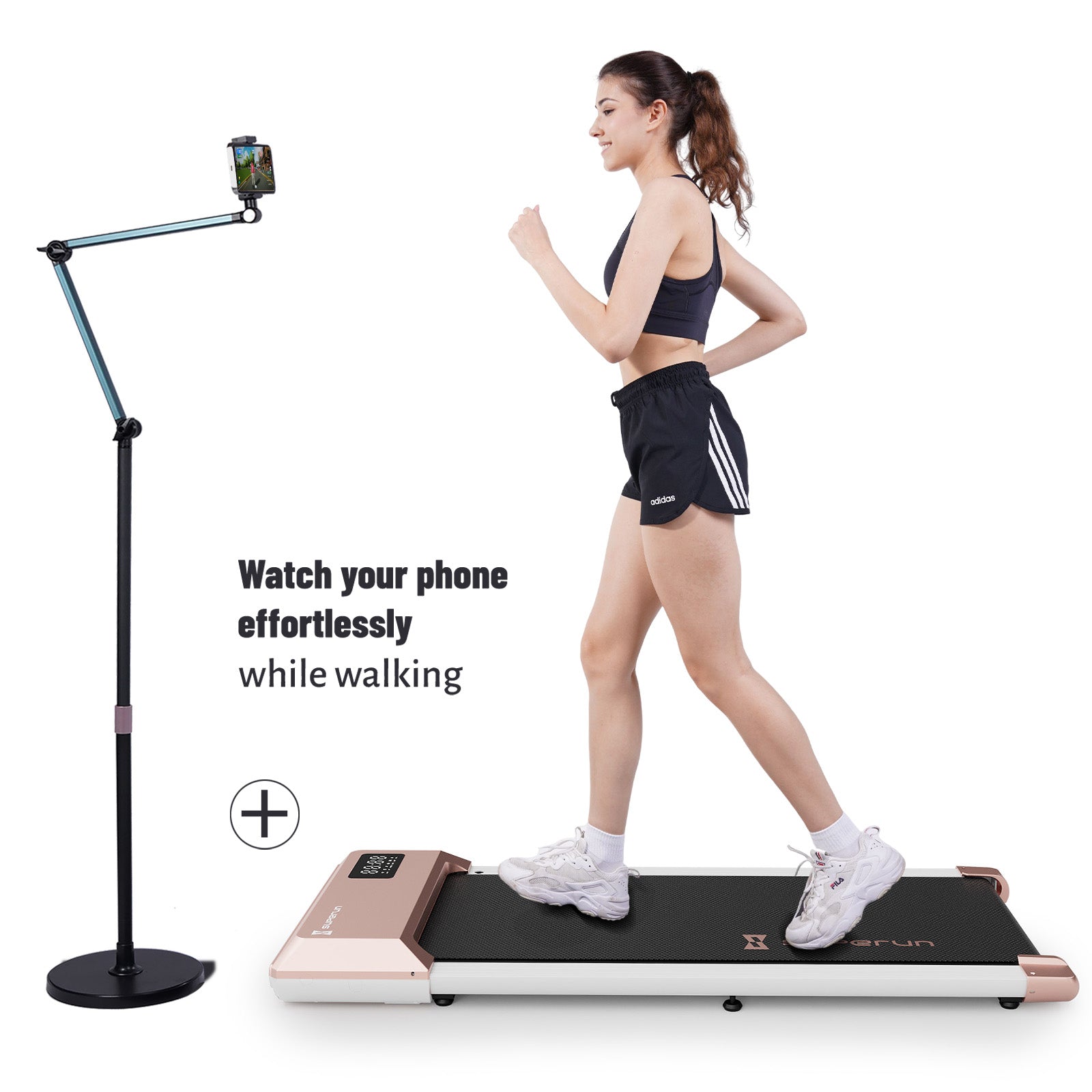 SupeRun® BA04 Mini Walking Pad Under Desk Treadmill with Remote Control