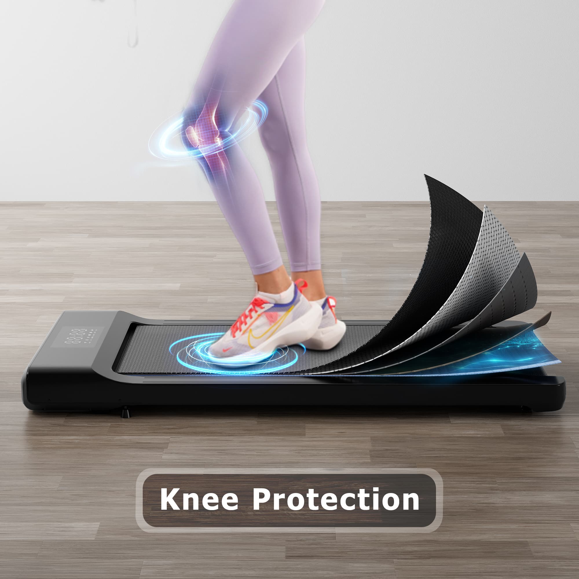 SupeRun® BA03 Smart Walking Pad Under Desk Treadmill with remote control