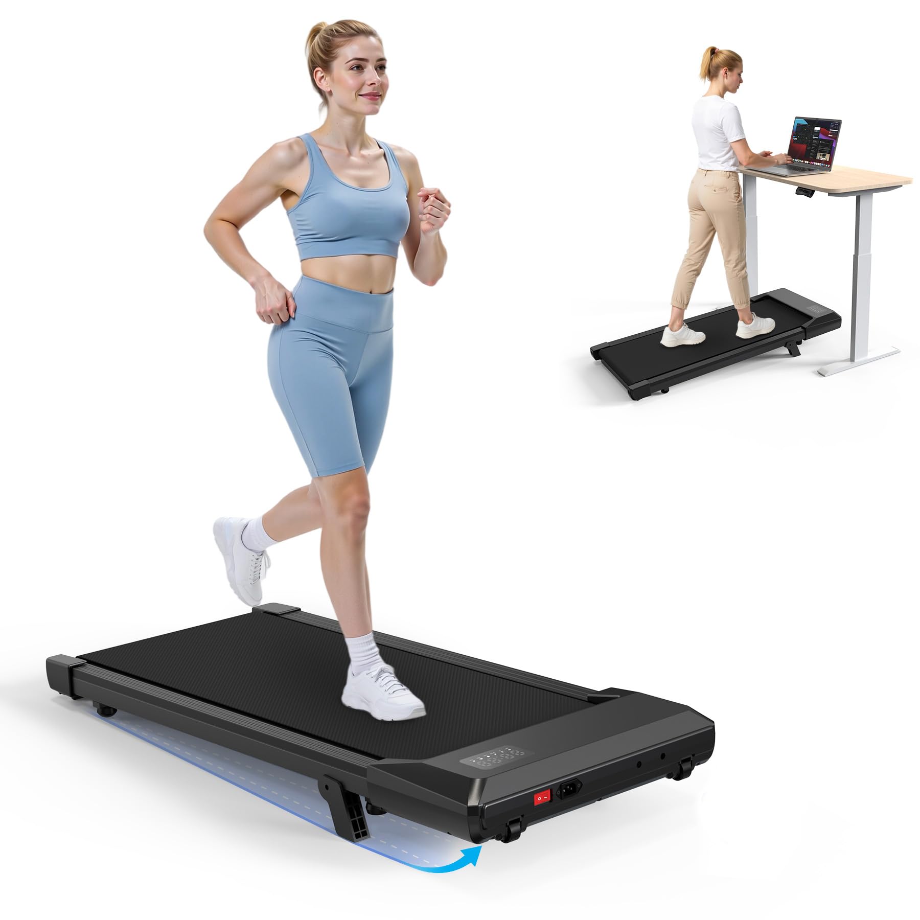 Superun BA10 Under Desk Treadmill,Walking Pad（belt length: 90cm）
