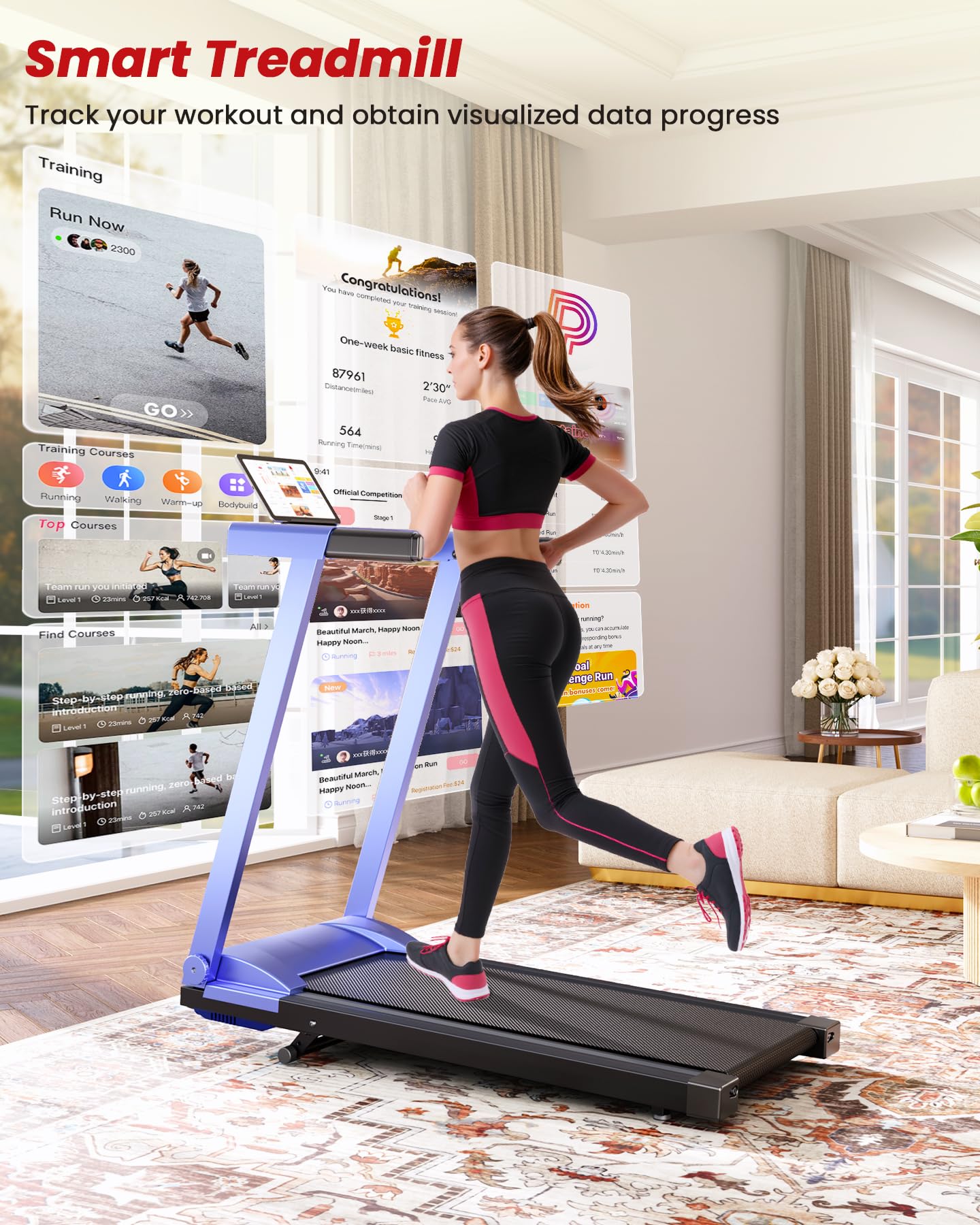 Superun® AS03 Treadmills with Incline（769261720743;769261720835）