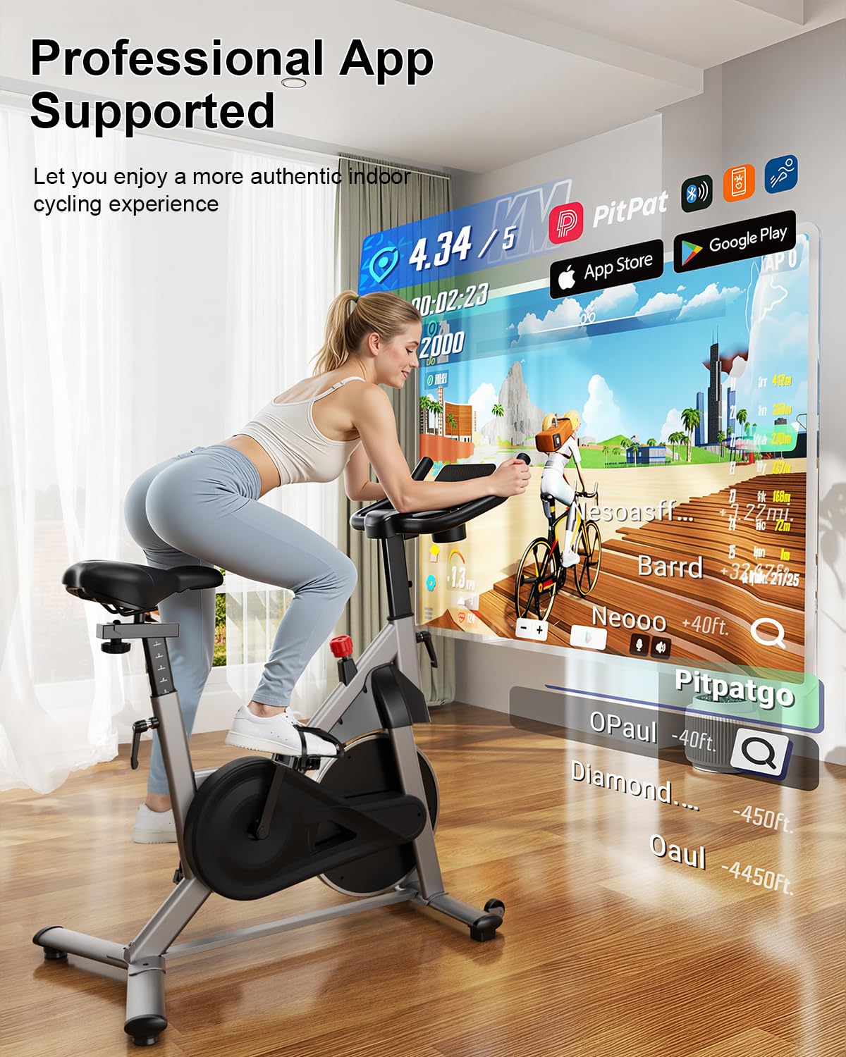 Superun® S1-Pro Indoor Cycling Bike（743456532540;769261720378）