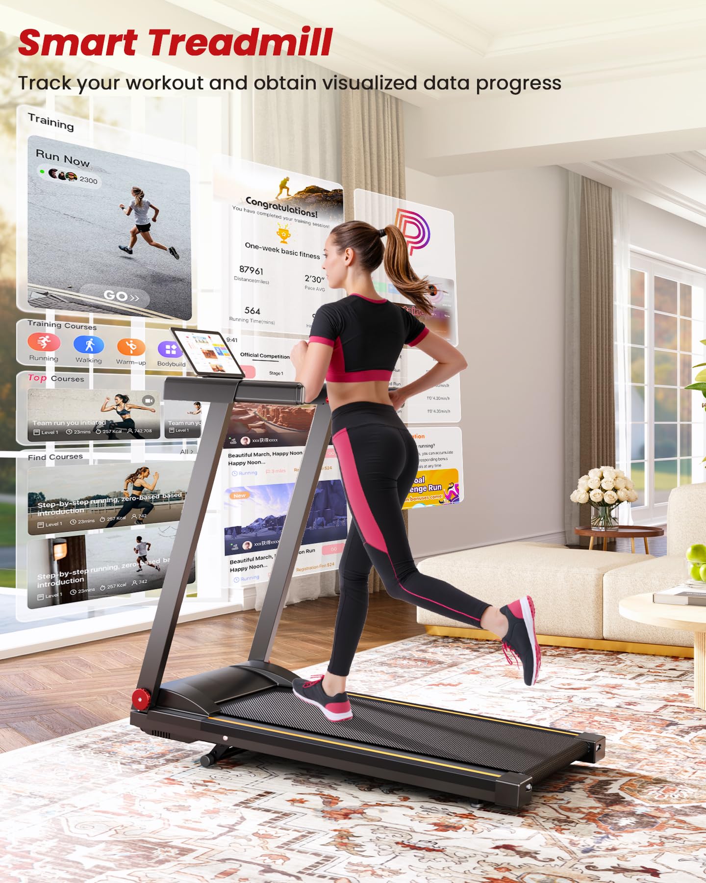 Superun® AS03 Treadmills with Incline（769261720743;769261720835）