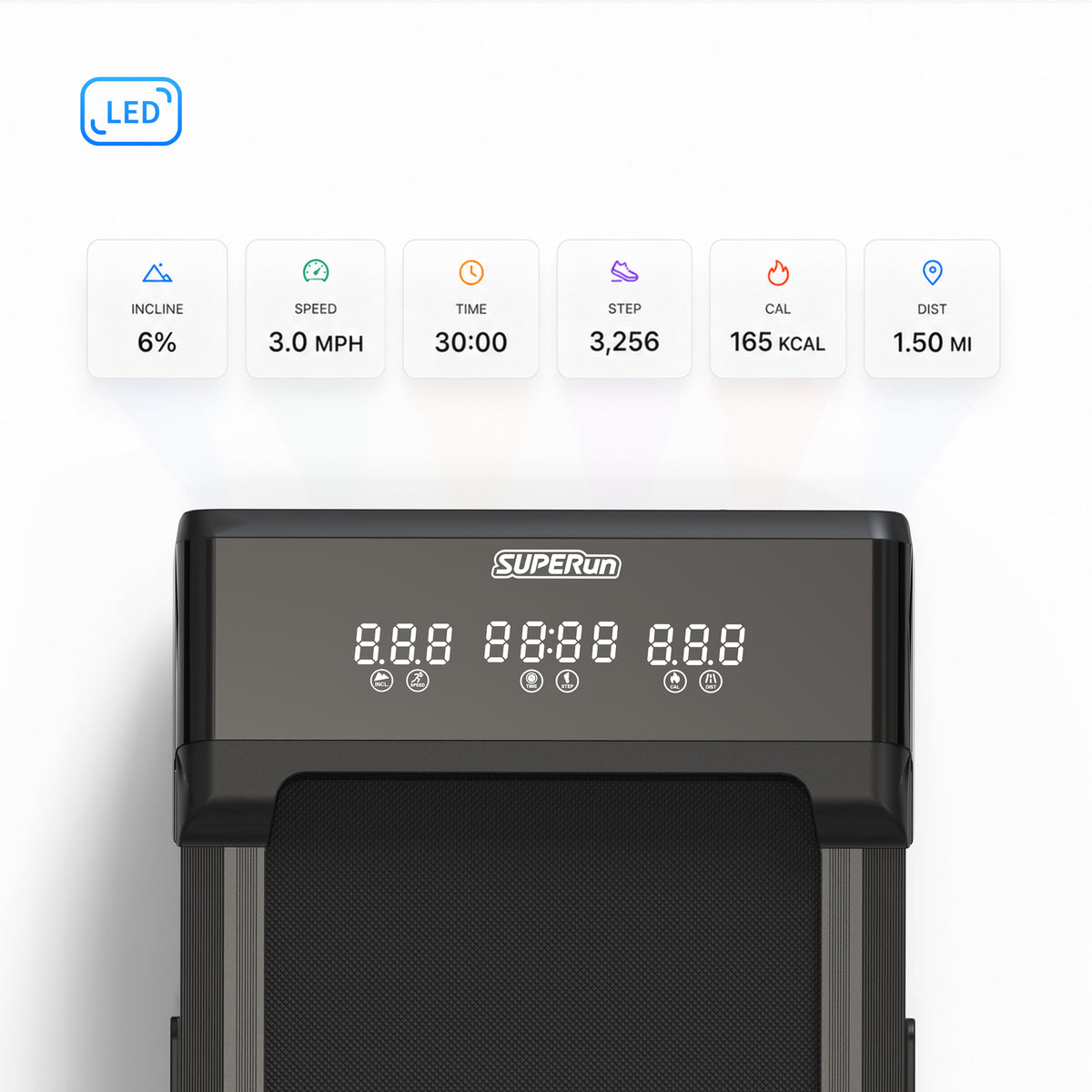 Superun Auto Incline Under Desk Treadmill