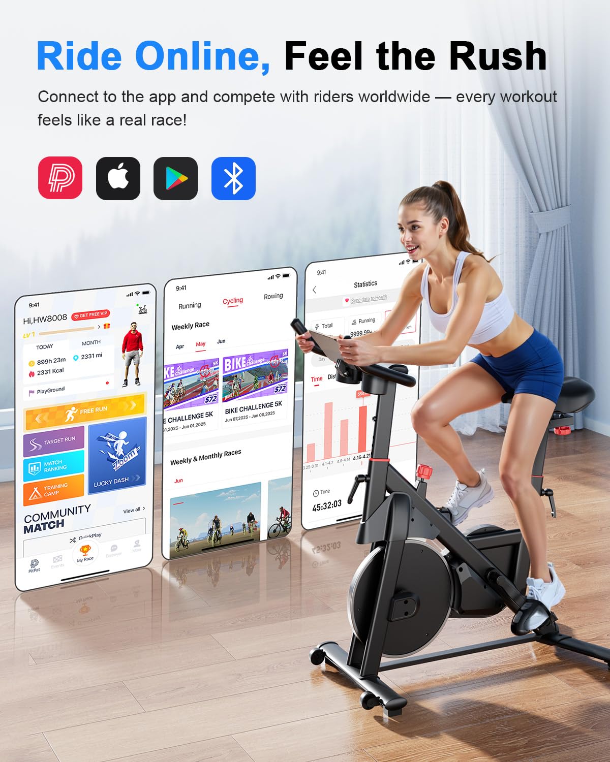 Superun® S1-Pro Indoor Cycling Bike（743456532540;769261720378）
