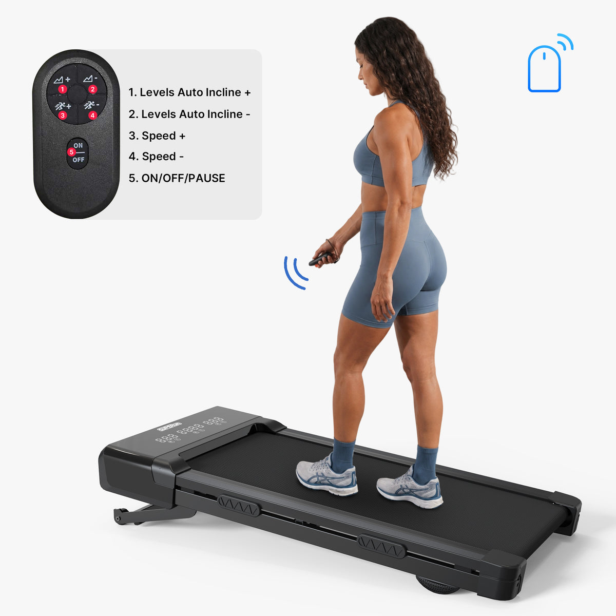 Superun Auto Incline Under Desk Treadmill