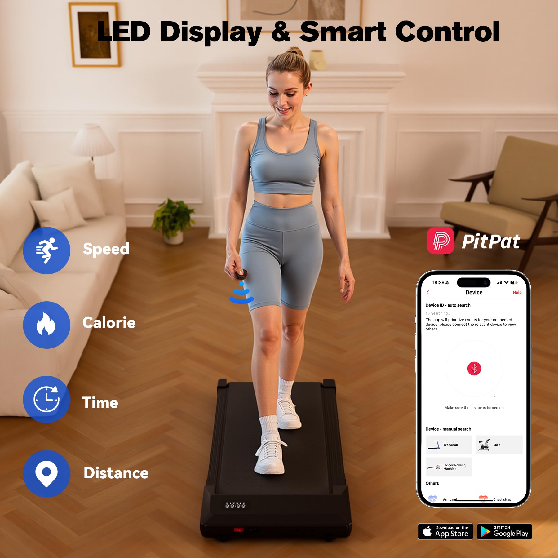 Superun BA16 Under Desk Treadmill,Walking Pad（belt length: 90cm）（199874286037）