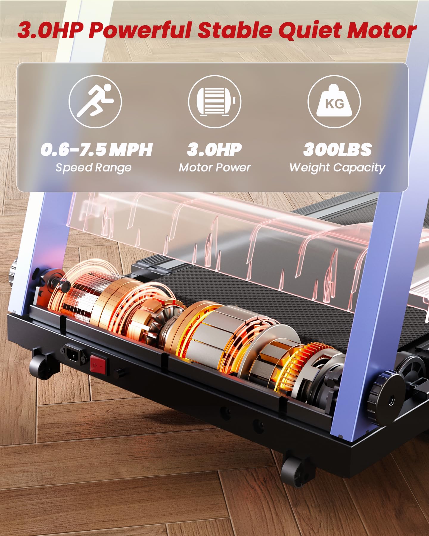 Superun® AS03 Treadmills with Incline（769261720743;769261720835）