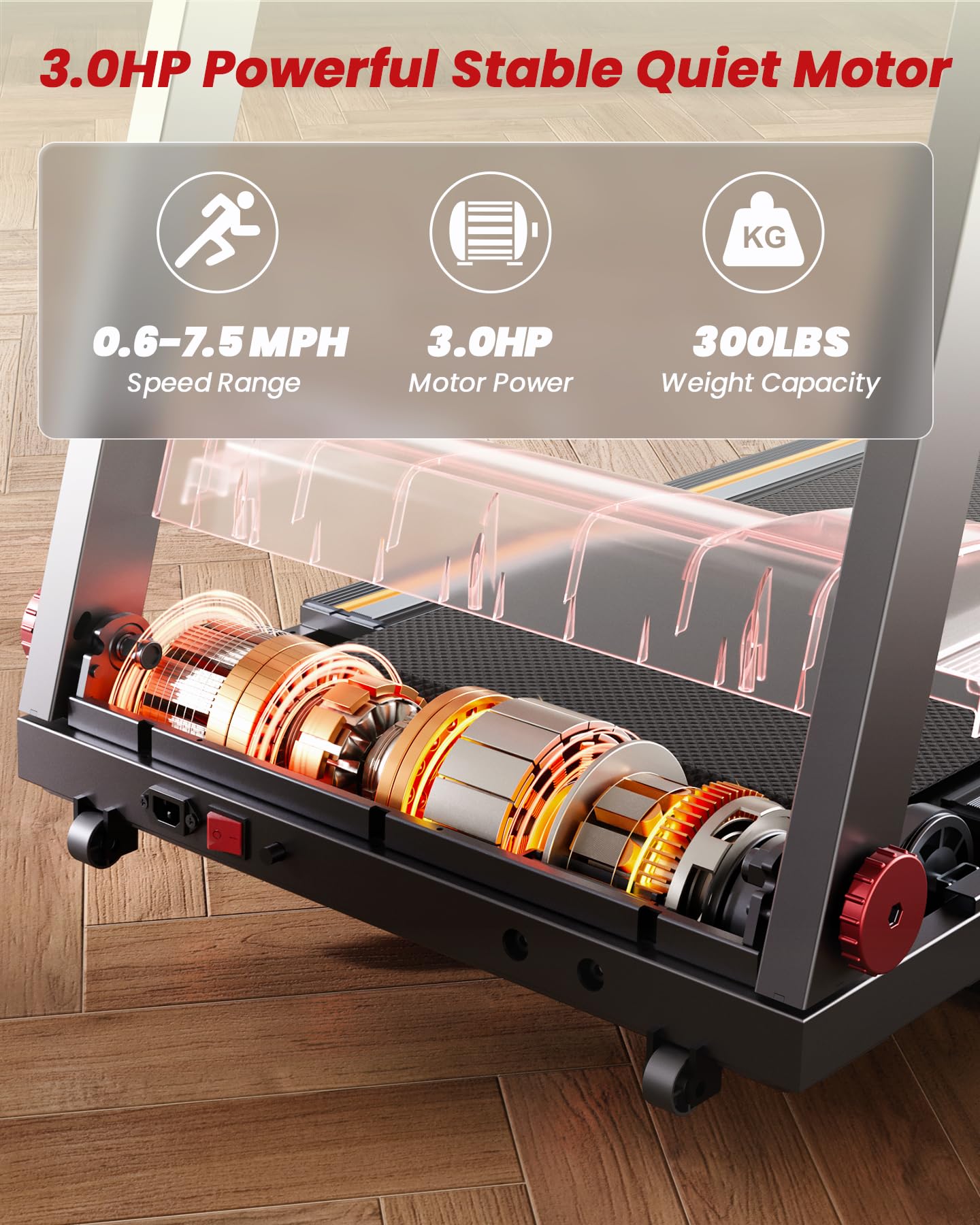 Superun® AS03 Treadmills with Incline（769261720743;769261720835）