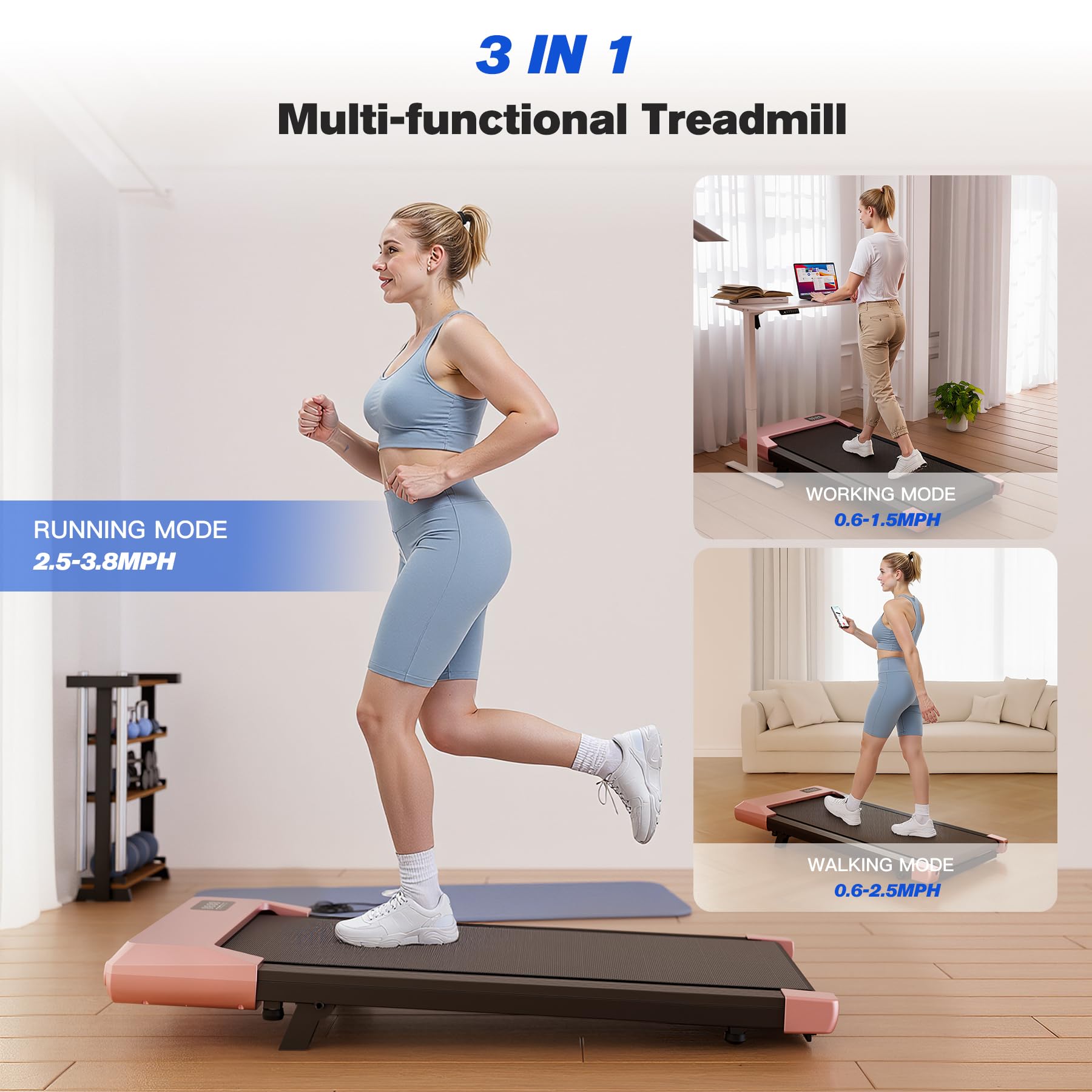 Superun BA10 Under Desk Treadmill（belt length: 90cm）