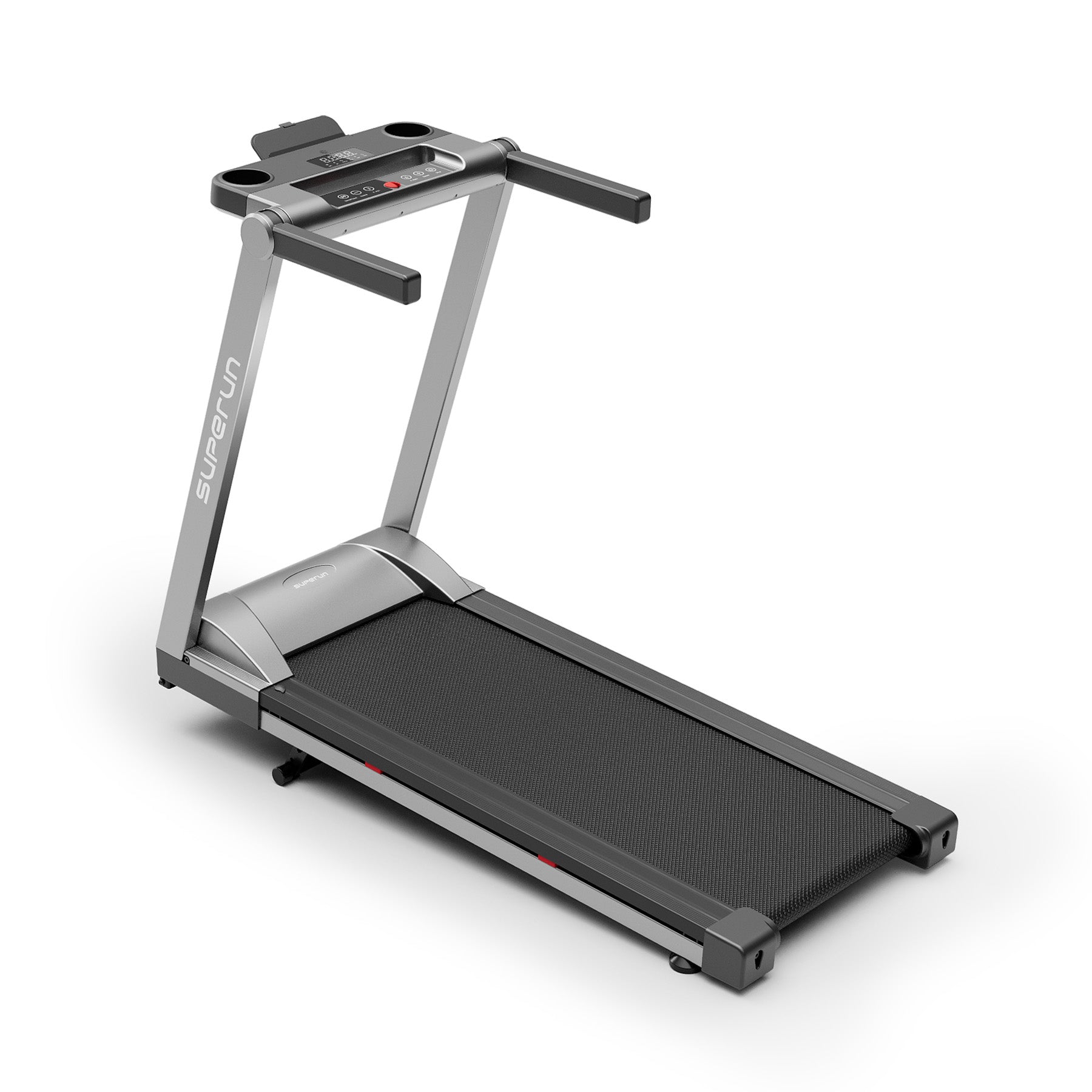 SupeRun® AS02 Inclined Foldable Smart 10 MPH Online Racing Treadmill Silver