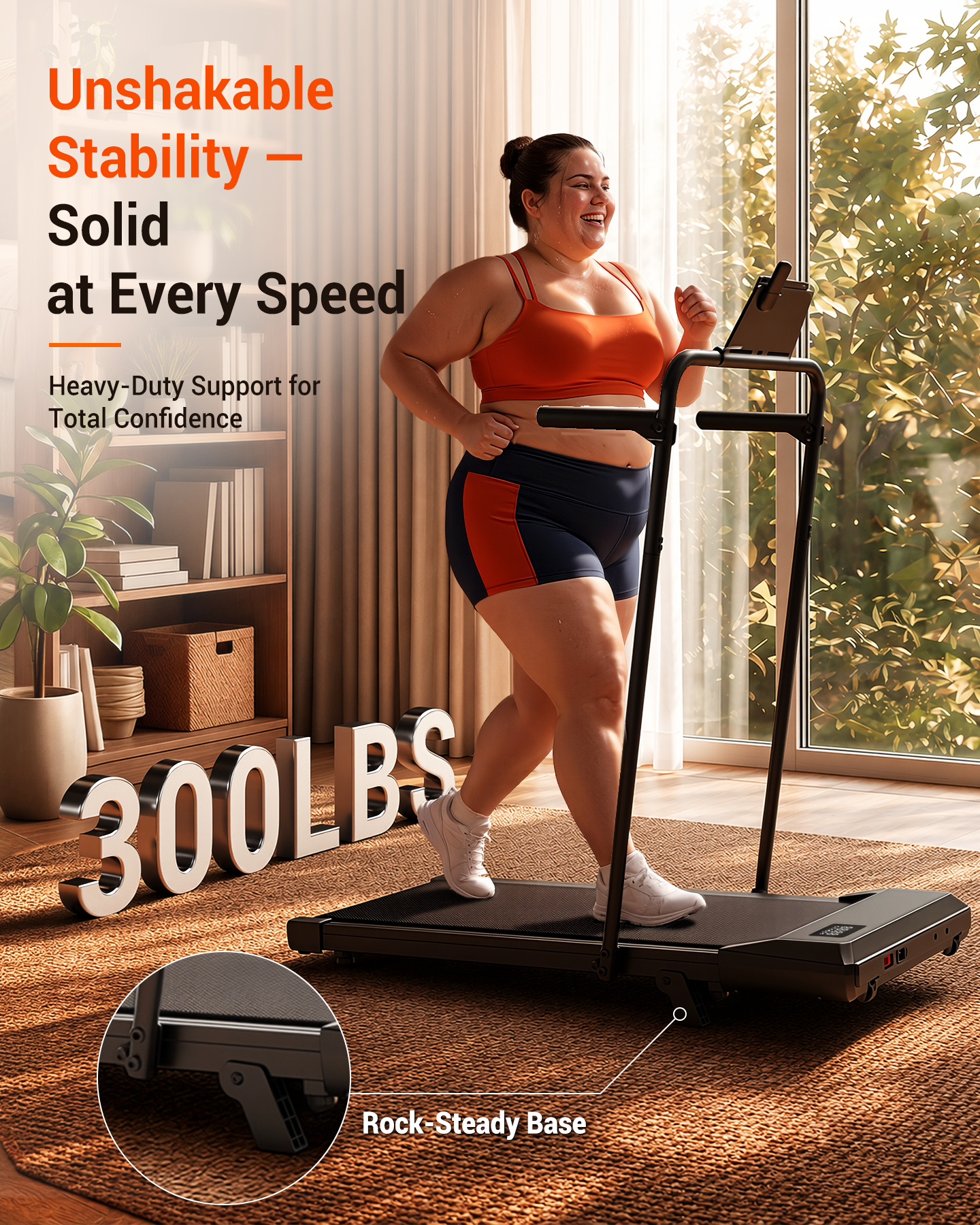 Superun Under Desk Walking Pad Treadmill – Compact Incline Home Office Fitness Walking Machine – BA16