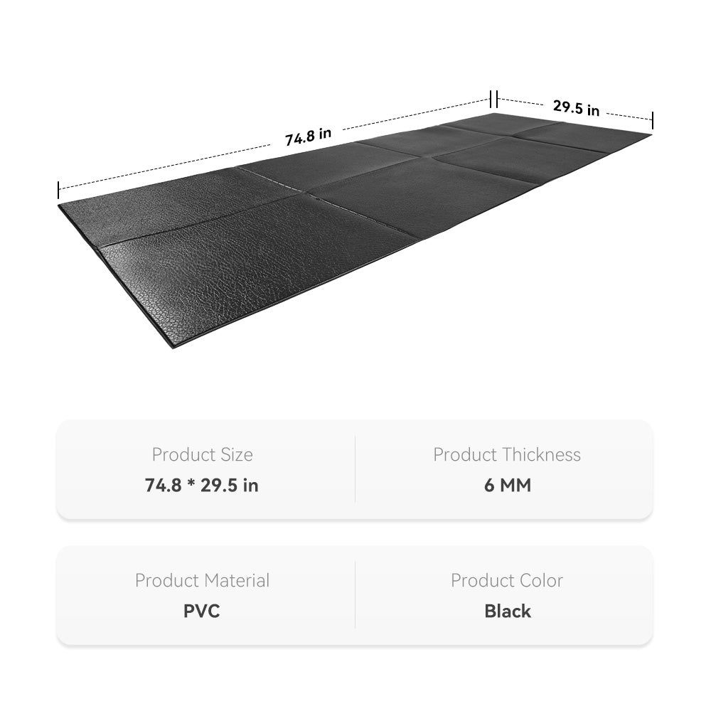 SupeRun®  Foldable Treadmill Mat - Waterproof, Anti-Slip, Noise-Reducing Design for Home Gyms