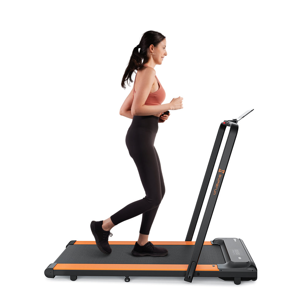 CT04 Orange 2 in 1 Folding Treadmill - SupeRun®