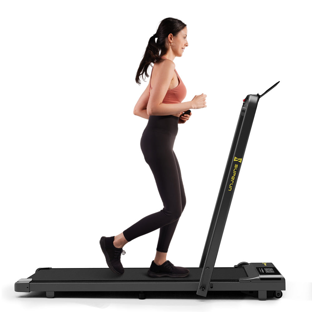 SupeRun CT05 Foldable 2 in 1 Smart Walking Pad Treadmill with Handrail