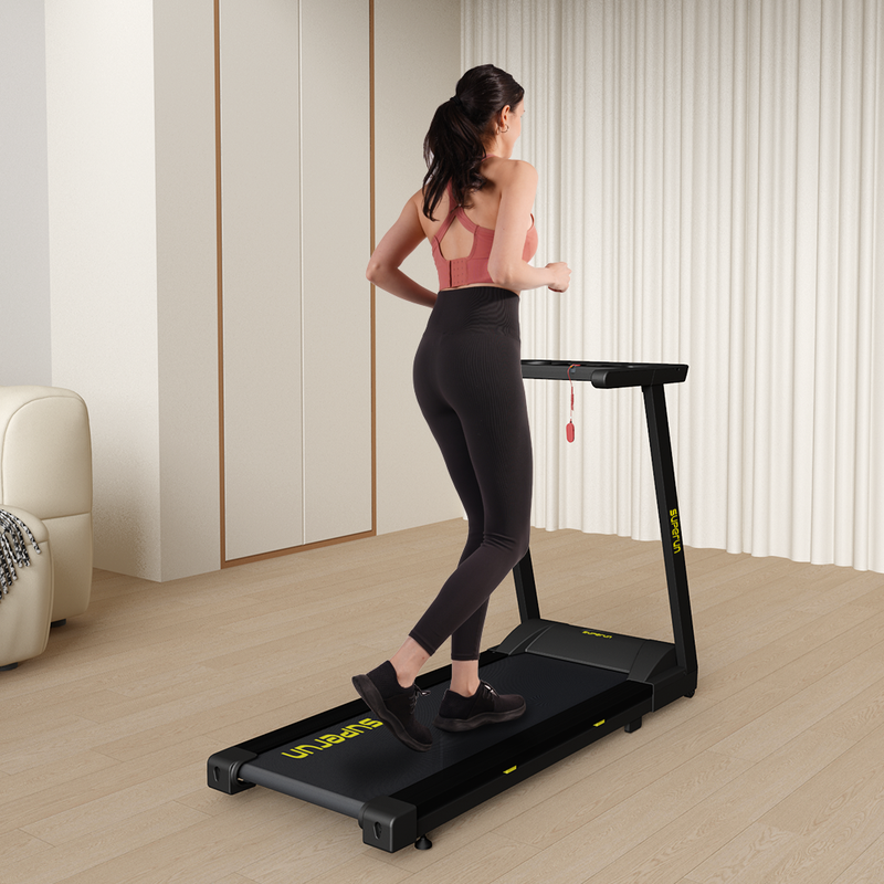 AS01 Black Foldable Electric Treadmill - SupeRun®