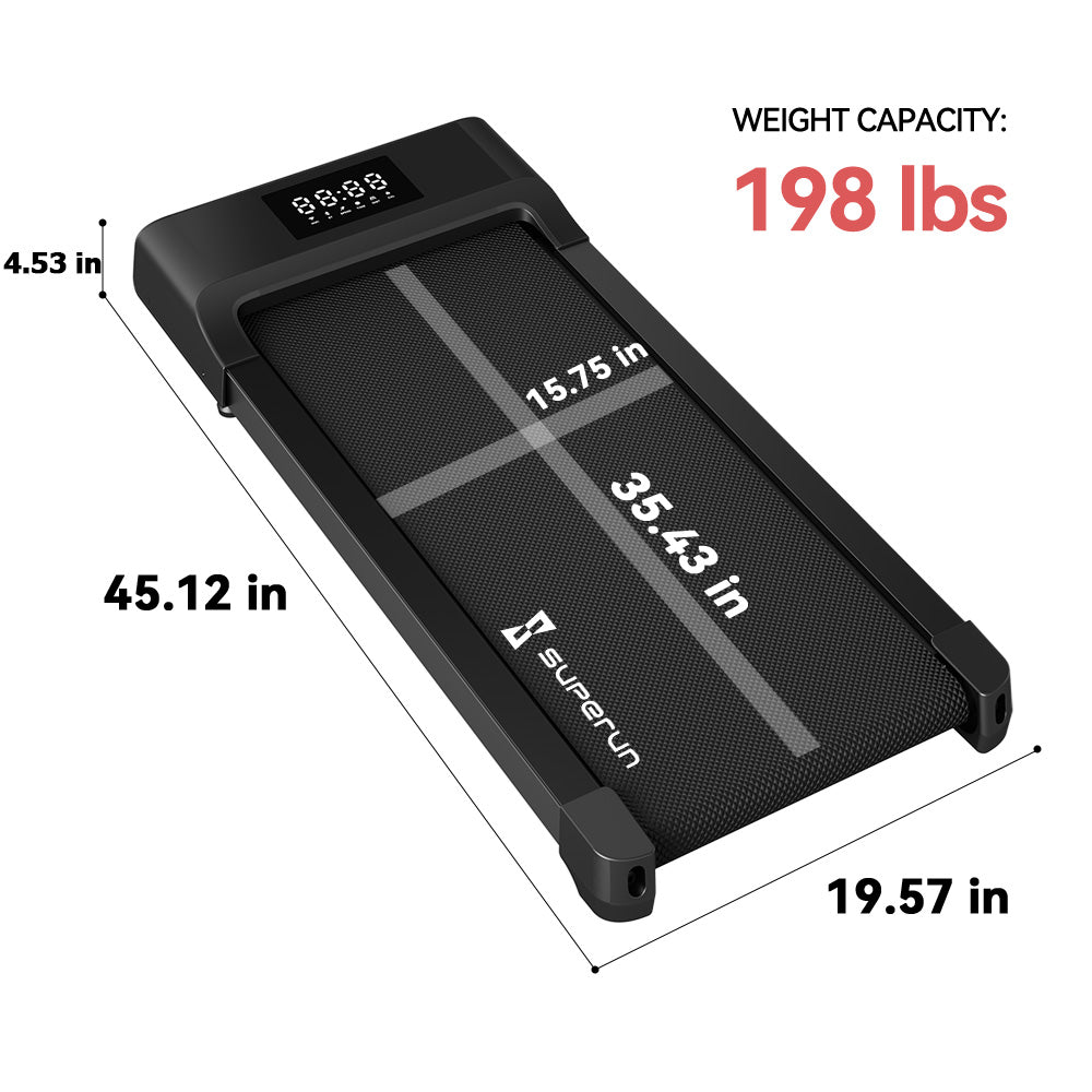 [Best Budget] Custom Sized BA03 SMART Walking Pad with remote control Lower Weight Capacity