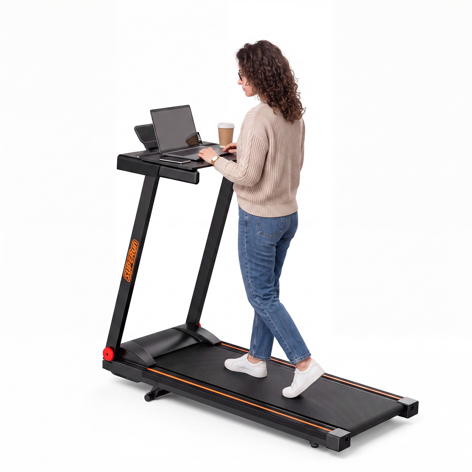 Superun RUN Pro Foldable Treadmills with Table board